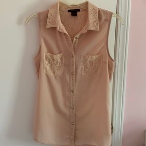 Dusty Rose sleeveless blouse